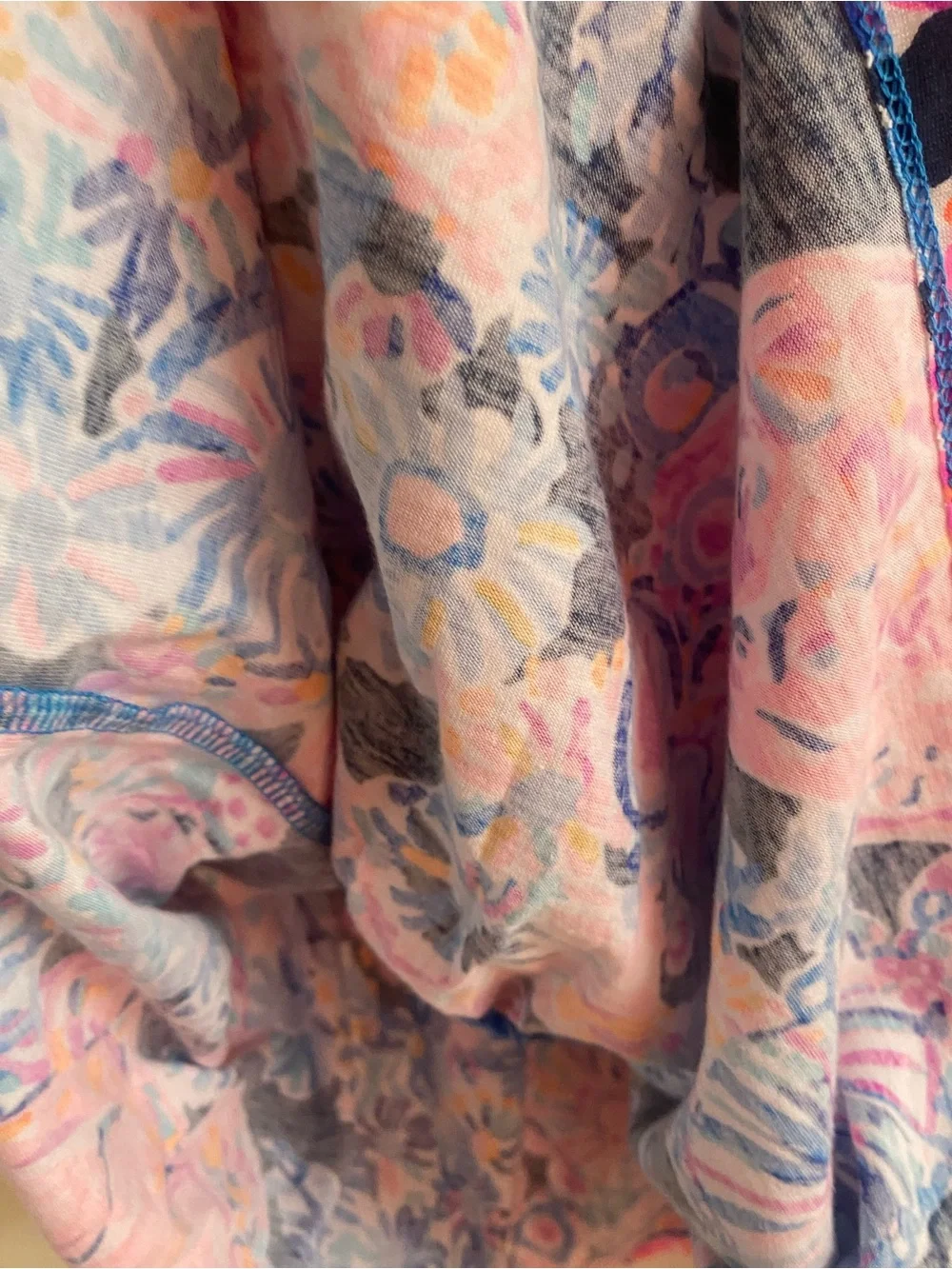 Lilly Pulitzer Pink, Navy & Blue Floral Sundress - Picture 9 of 12